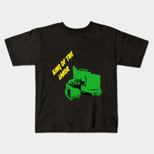 King of the lands simple - american tractor Kids T-Shirt